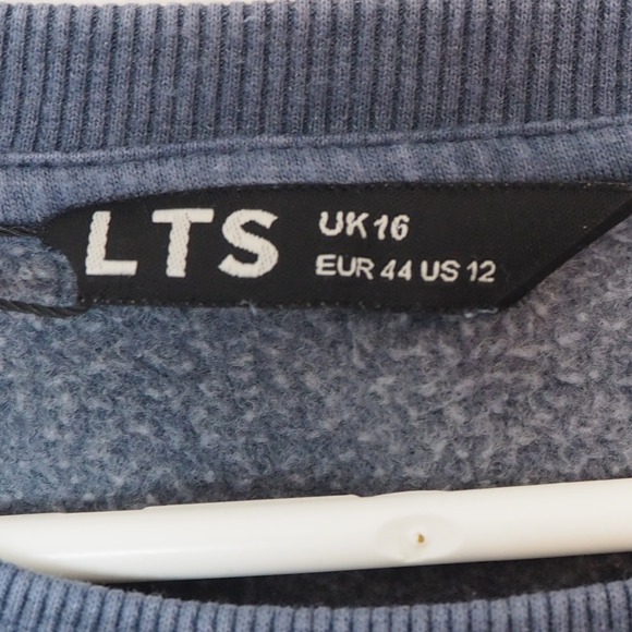 NWT LTS Long Tall Sally Crewneck Sweatshirt in Slate Blue US 12 UK 16 Loungewear - Picture 3 of 12